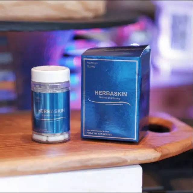 Herbaskin Original / Kapsul Pemutih BPOM / Pemutih kulit dan badan