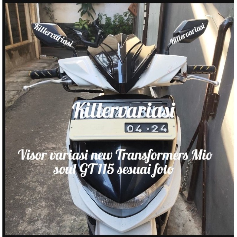 VISOR VARIASI MIO SOUL GT 115 NEW TRANSFORMERS PRODUK SESUAI FOTO