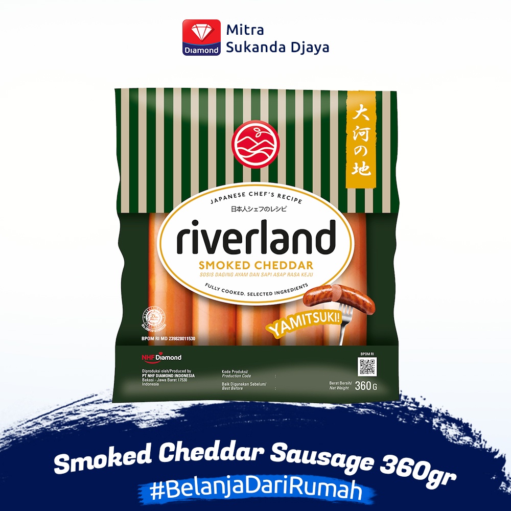

RIVERLAND Smoked Cheddar Sausage / Sosis ala Jepang 360 gr