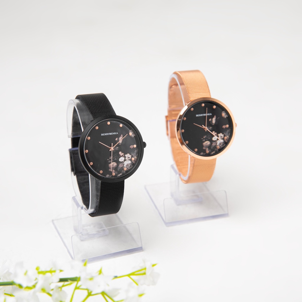 Original Berrybenka - Jam Tangan Wanita Sofia Carissa Floral Premium Kekinian