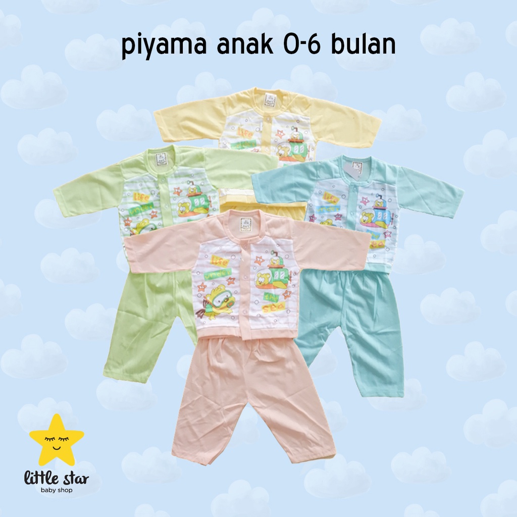 Kids Garden Piyama Anak Bayi Cewek Cowok | Set Baju Tidur Piama Laki Perempuan