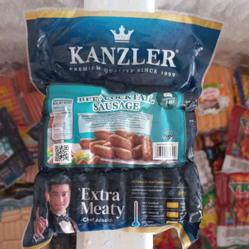 

Kanzler Beff Cocktail Sausage Sosis Sapi Isi 50 pcs 500g