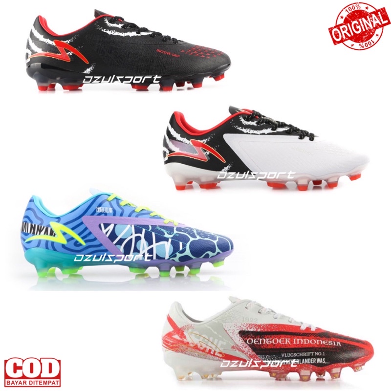 Sepatu Bola Specs Reacto Blitz Elite FG GA22 Garuda Attack Stereoflow VA20 Osvaldo Hay Original