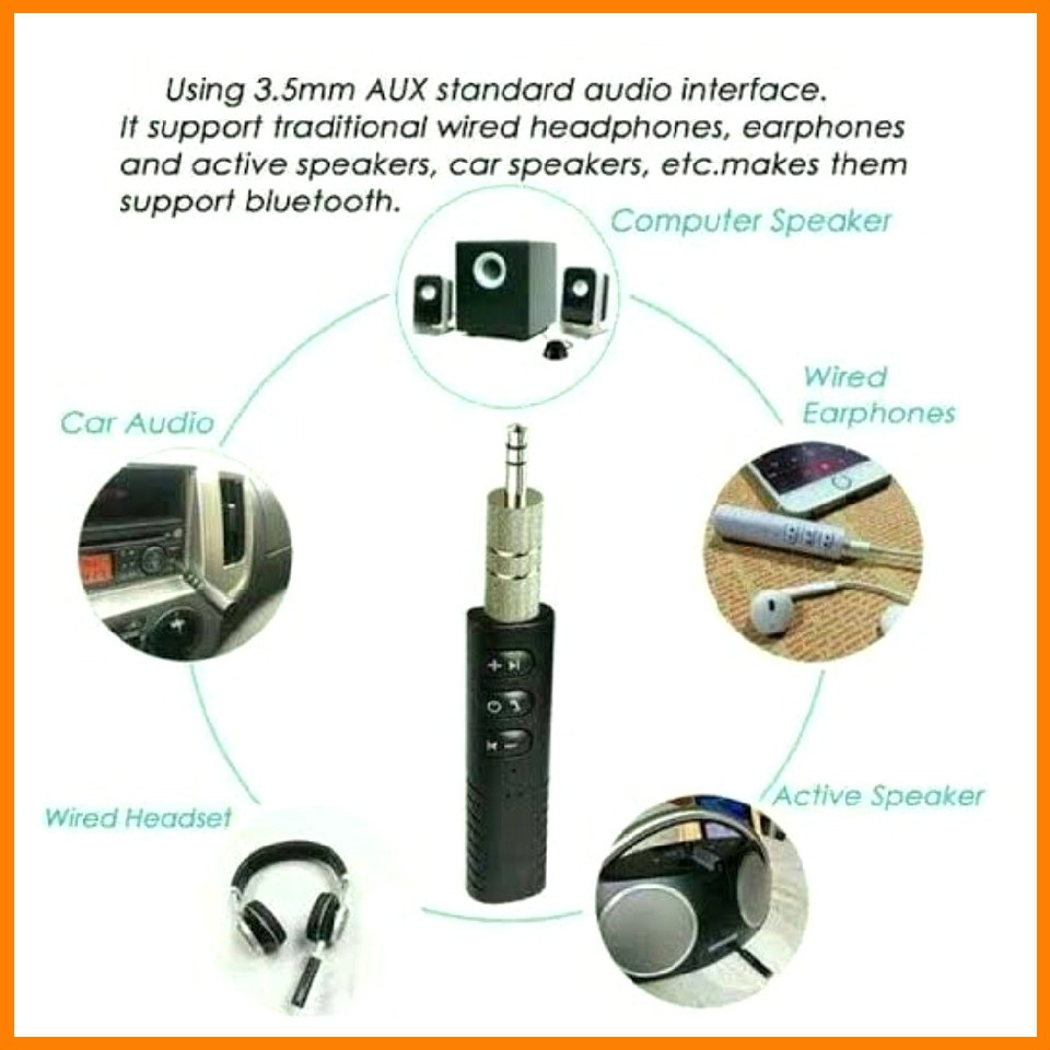 Bluetooth Receiver Type 301 Jack Audio Port 3.5mm Universal Audio Jack 3.5mm Music Player Bluetooth