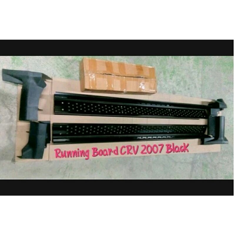 pinjakan kaki foot step running board honda new crv gen3 warna hitam