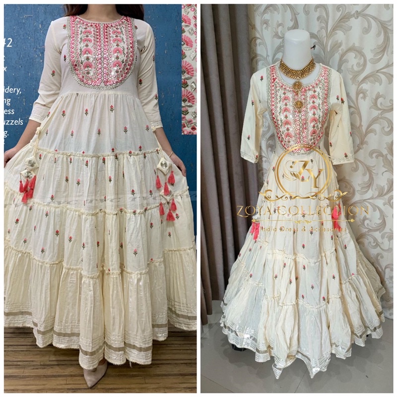 READY STOCK LONG KURTI ORI INDIA / Gamis hindi ori