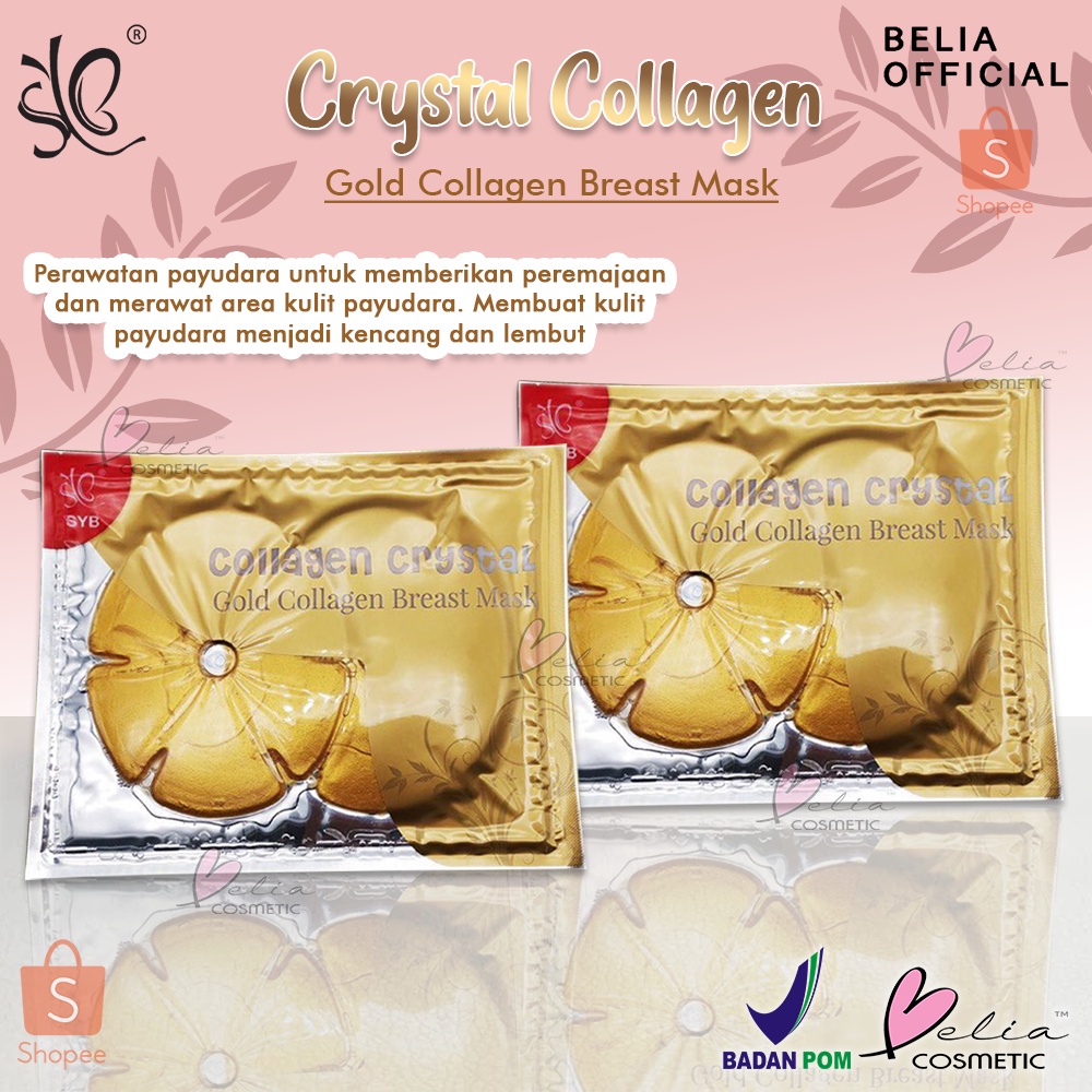 VINLA SYB Gold Collagen Breast Mask | Masker Payudara (✔BPOM)