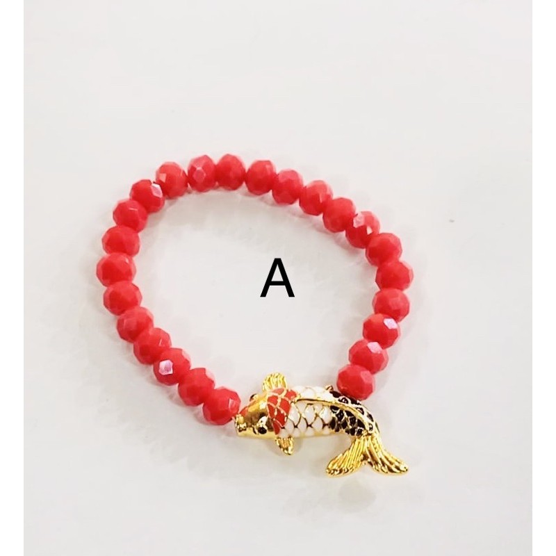 gelang tangan wanita //perhiasan //gelang ikan koi//gelang kristal//gelang