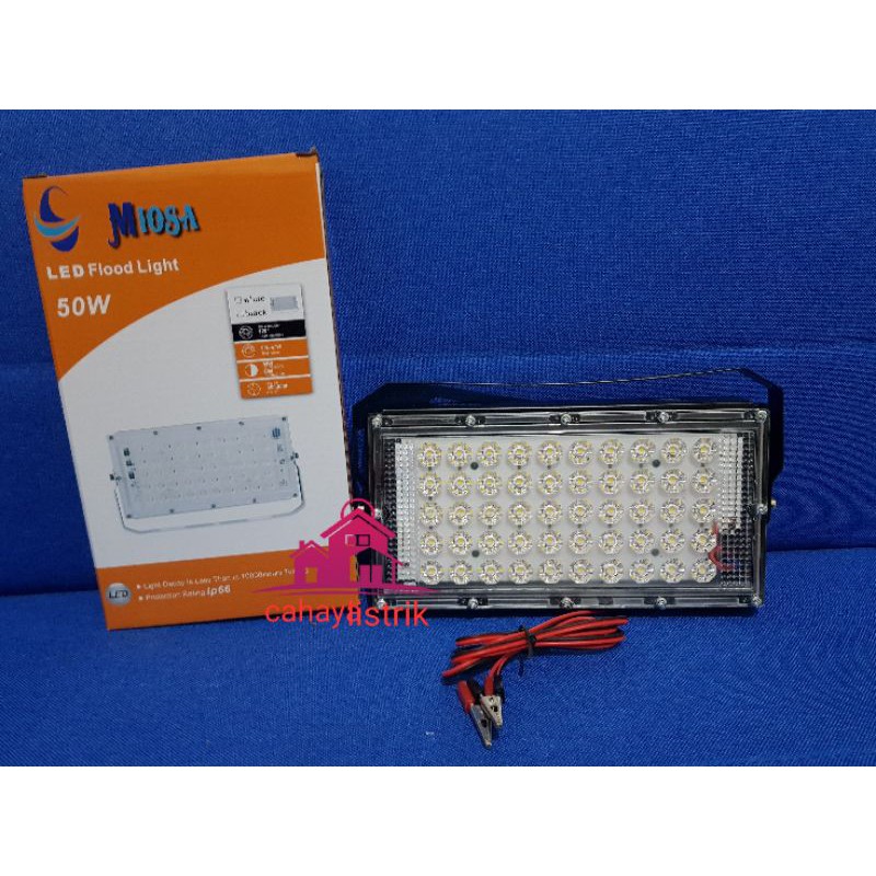 LAMPU LED SOROT KAP BIG POWER FLOODLIGHT DC 12V 50W PUTIH