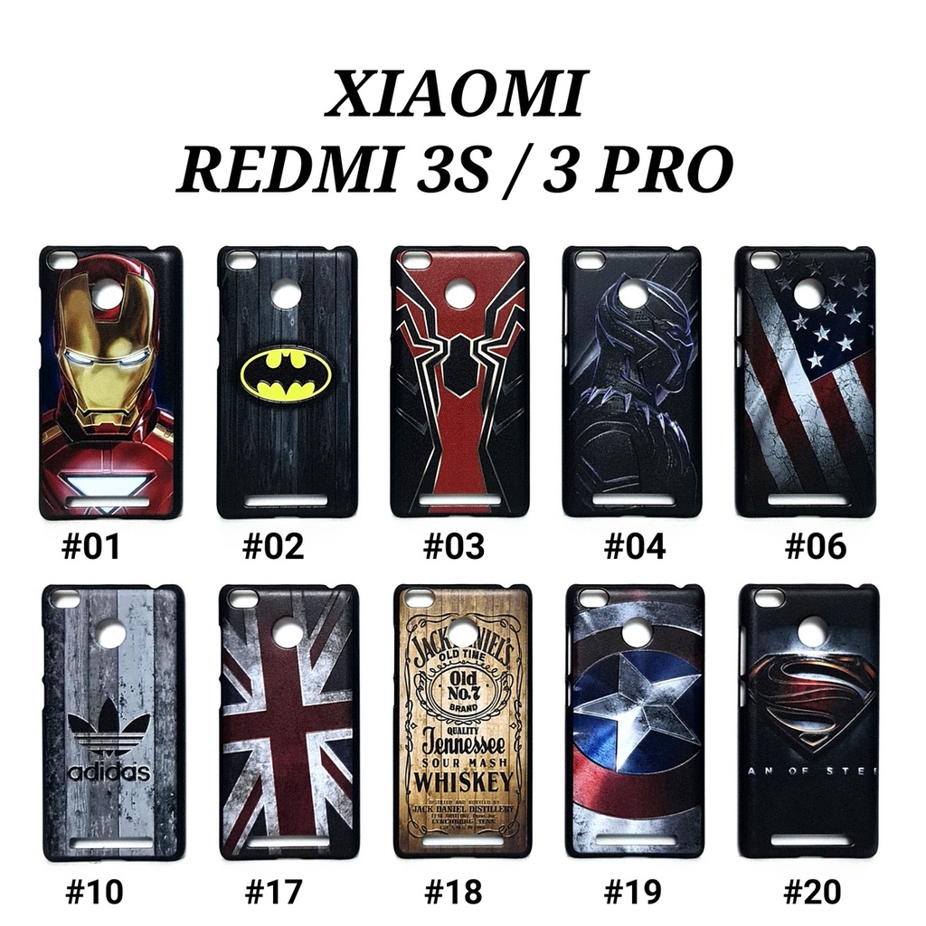 XIAOMI REDMI K20 K20 PRO GO 6 PRO 2 2S 3 3S 3 PRO 4A 4X 5A 5 5 PLUS 6A 7 7A 8A 8 8A PRO 9 9A - MAN HARD CASE Marvel Super Hero