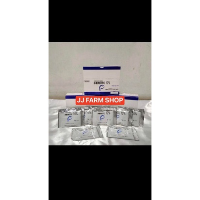 OTC 10% 10 % obat ikan antibiotik karantina ikan luka borok jamur kutu Aeromonas koi koki louhan Cha