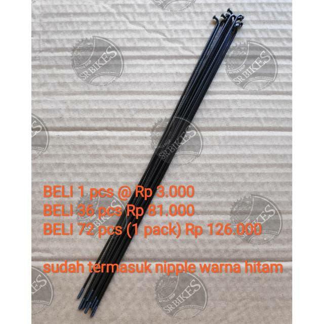 DISKON RUJI JARI JARI SPOKE STAINLESS STEEL SEPEDA MTB 27.5 ARAYA BERKUALITAS