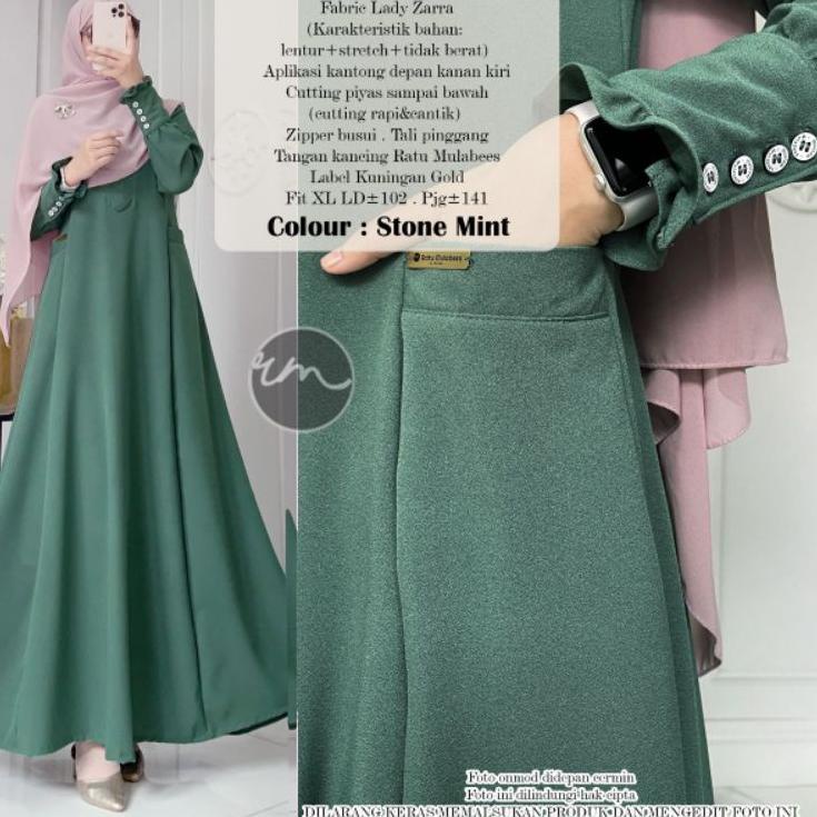 "SRG.26Au22ᶻ" Kumala Maxy Gamisby Ratu Mulabees || Gamis Syar'i || Gamis Polos || Gamis Lebaran || G