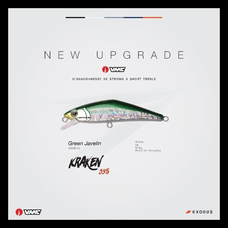 STOK BARU NEW EXODUS KRAKEN COLOR GREEN JAVELINE LURE ALAT PANCING AL1