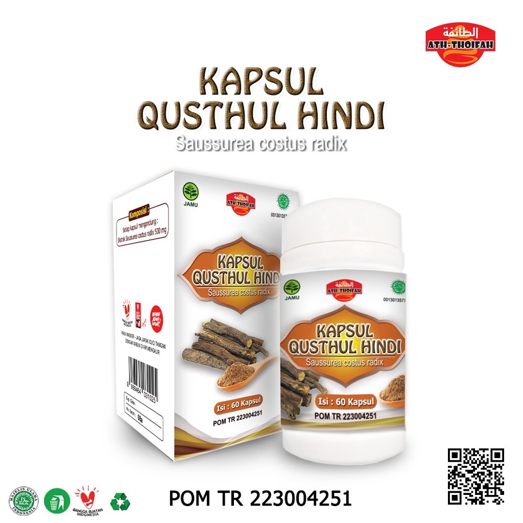 Qusthul Hindi Kapsul Extrak Isi 60Capsul | Ath Thoifah | Original