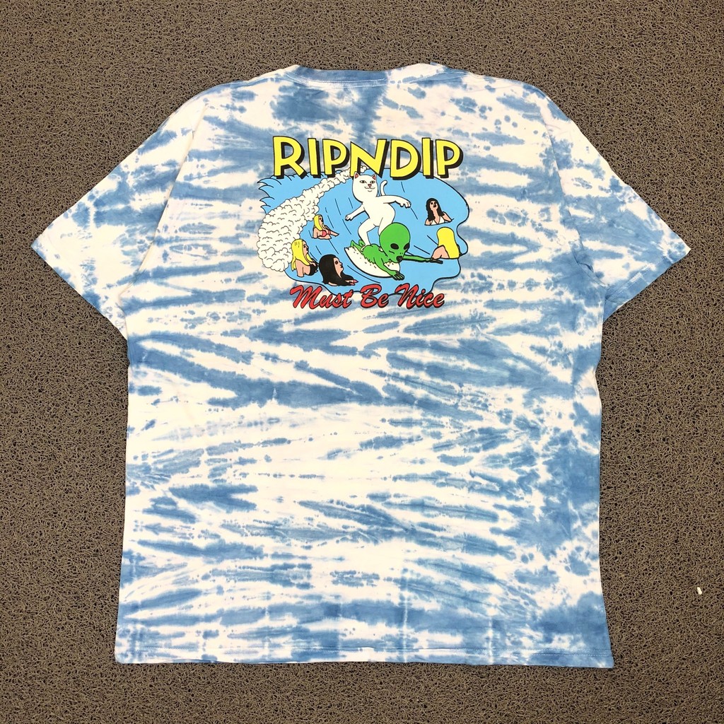 T SHIRT KAOS RIPNDIP HANG 10 TIE DYE AUTHENTIC LIKE ORIGINAL BESTSELLER