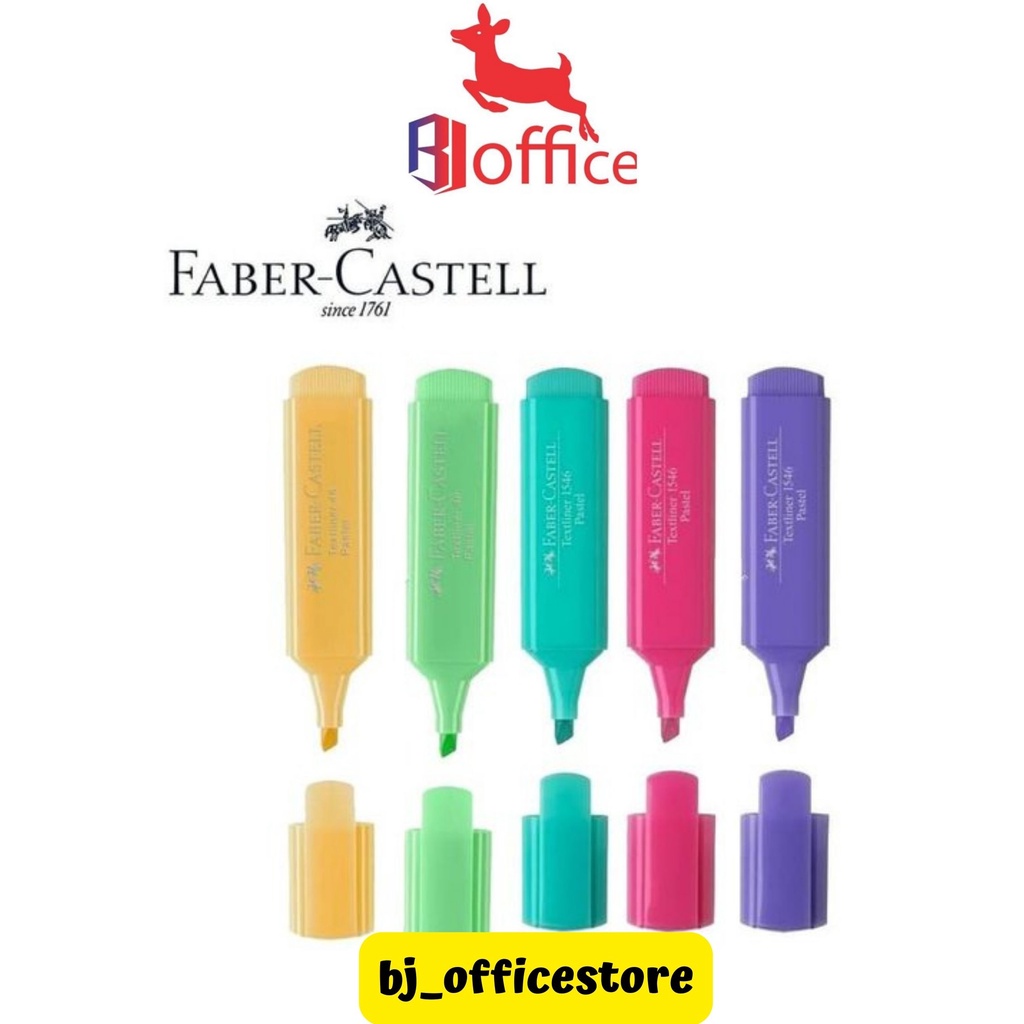 

FABER-CASTELL TEXTLINER 46 PASTEL HIGHLIGHTER / TEXTMARKER WARNA SOFT