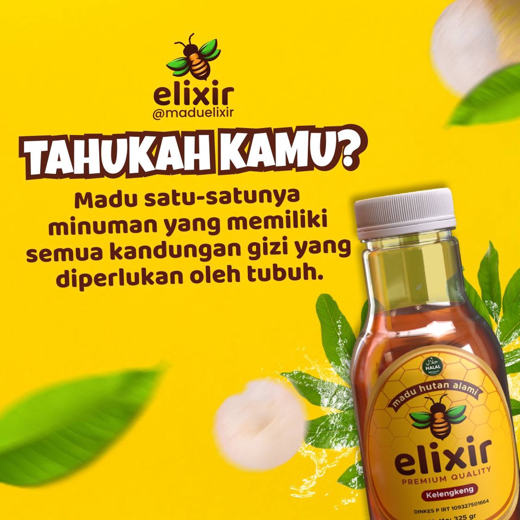 

Madu Murni Asli 100% Elixir Original Madu Antioxidant Madu Kelengkeng/Longan 325gr [ Open Reseller ]