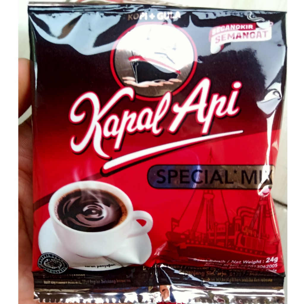 

Kapal Api Special Mix 24g, Kopi + Gula, 1 Renceng 10 Sachet