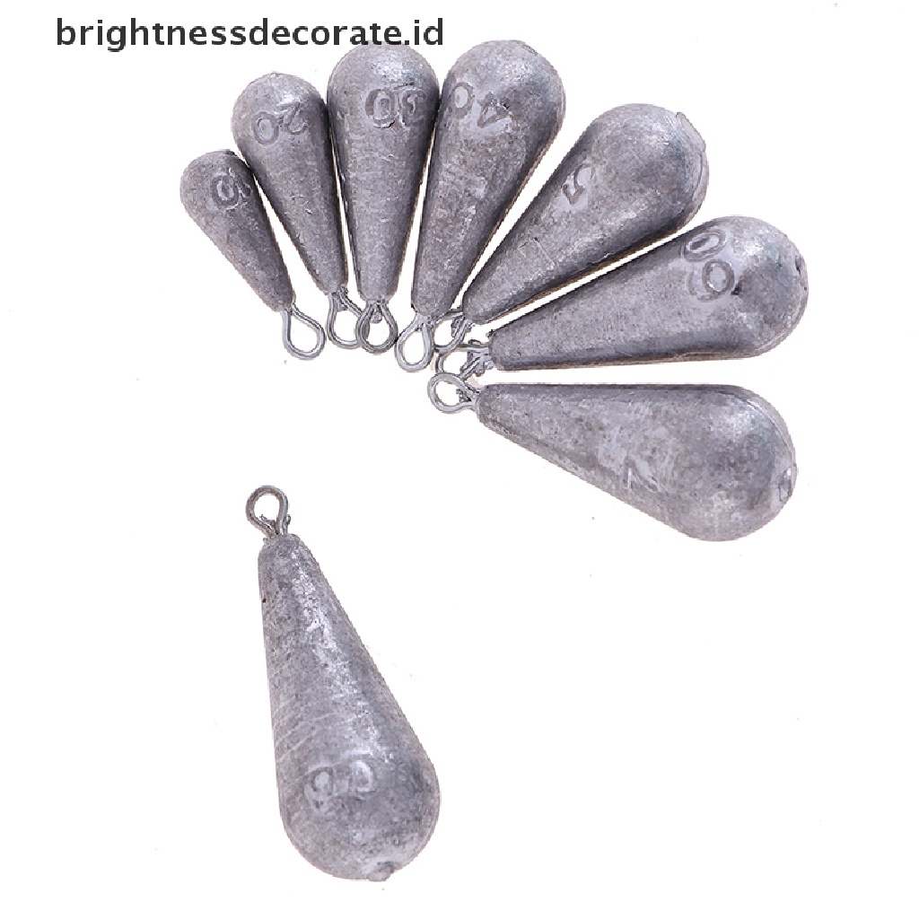 [birth] 5pcs Open lead sinker olive shaped accessories for lure sea fishing   [ID]
