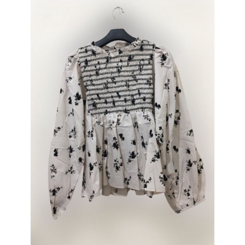 ATASAN SMOKE DADA IMPORT / BLOUSE SMOKE DADA/ ATASAN KERUT DADA / BLOUSE KERUT DADA