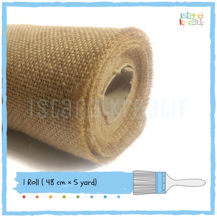 Kain Goni - ( 48 Cm X 5 Yard ) Kain Rami Kain Goni Burlap