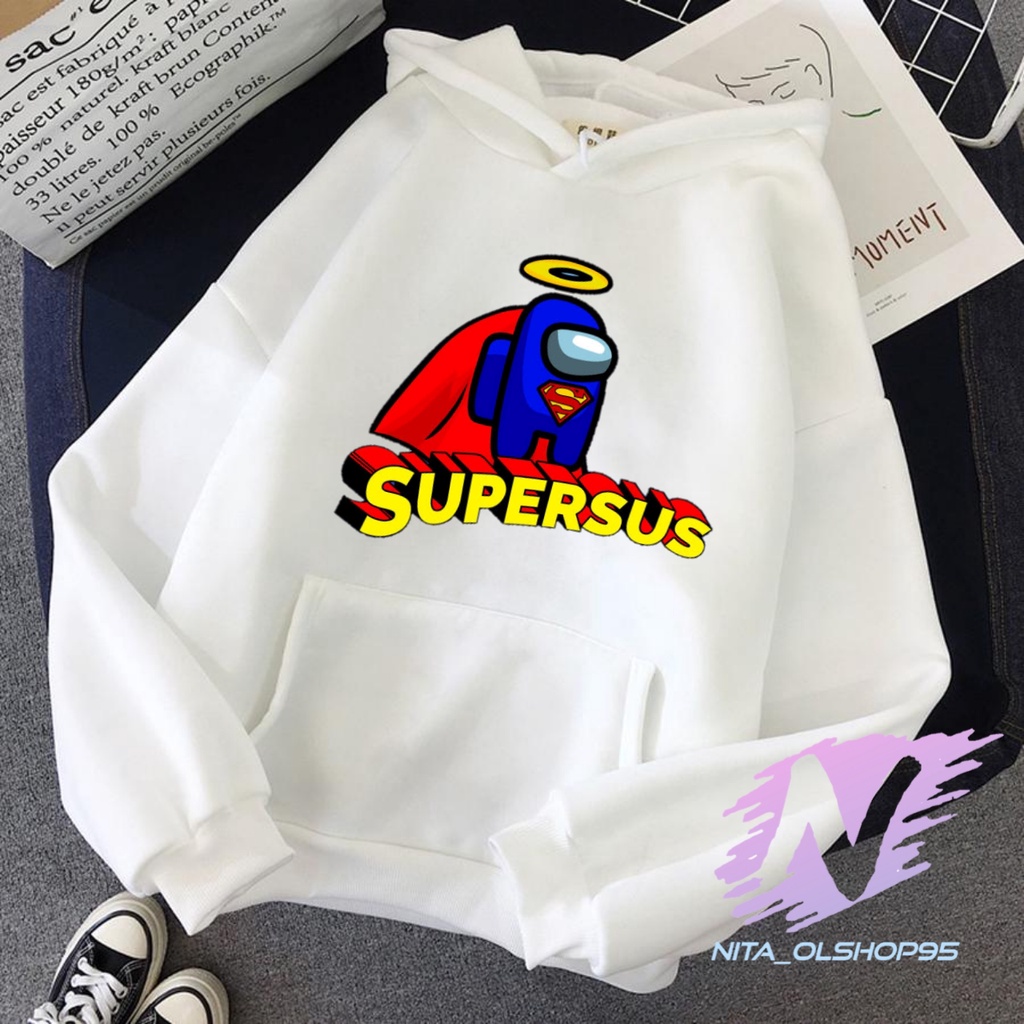 HOODIE ANAK SUPERSUS SWEATER AMONG US SUPERMAN