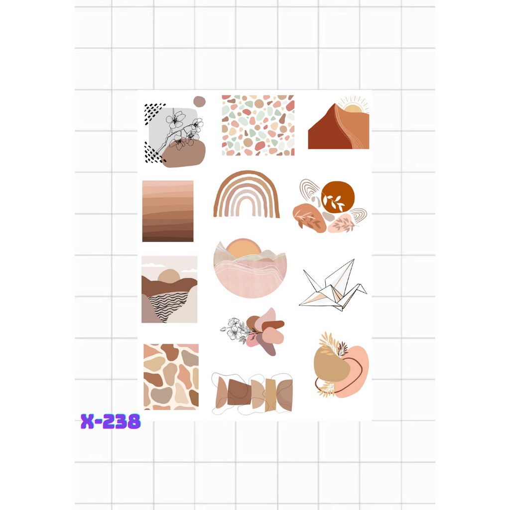 

STIKER TUMBLR AESTHETIC X-238 EARTH TONE