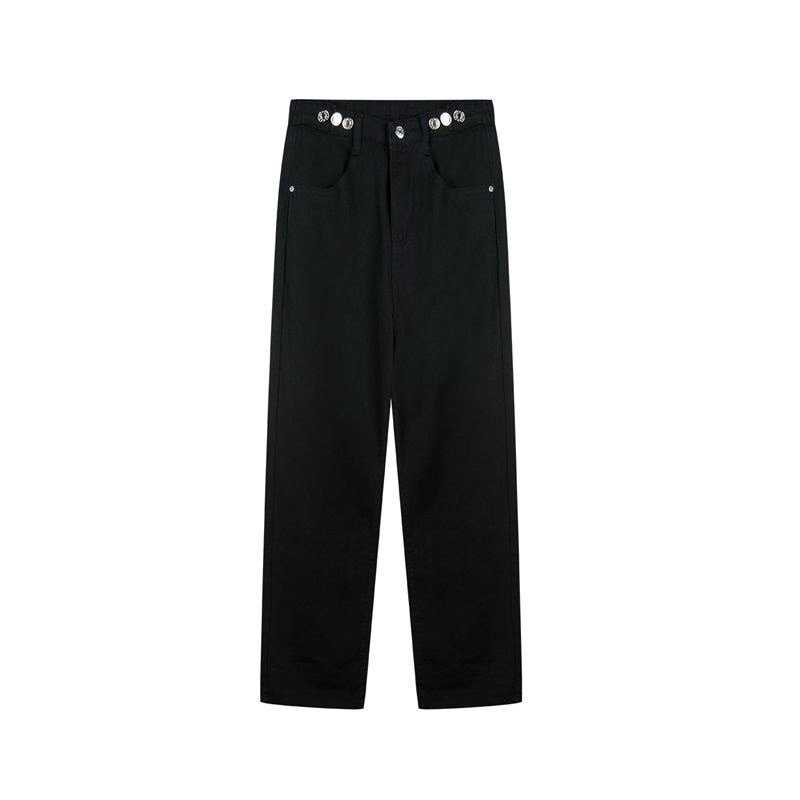 CLOTHIER - Chloe Straight Jeans with Adjustable Button