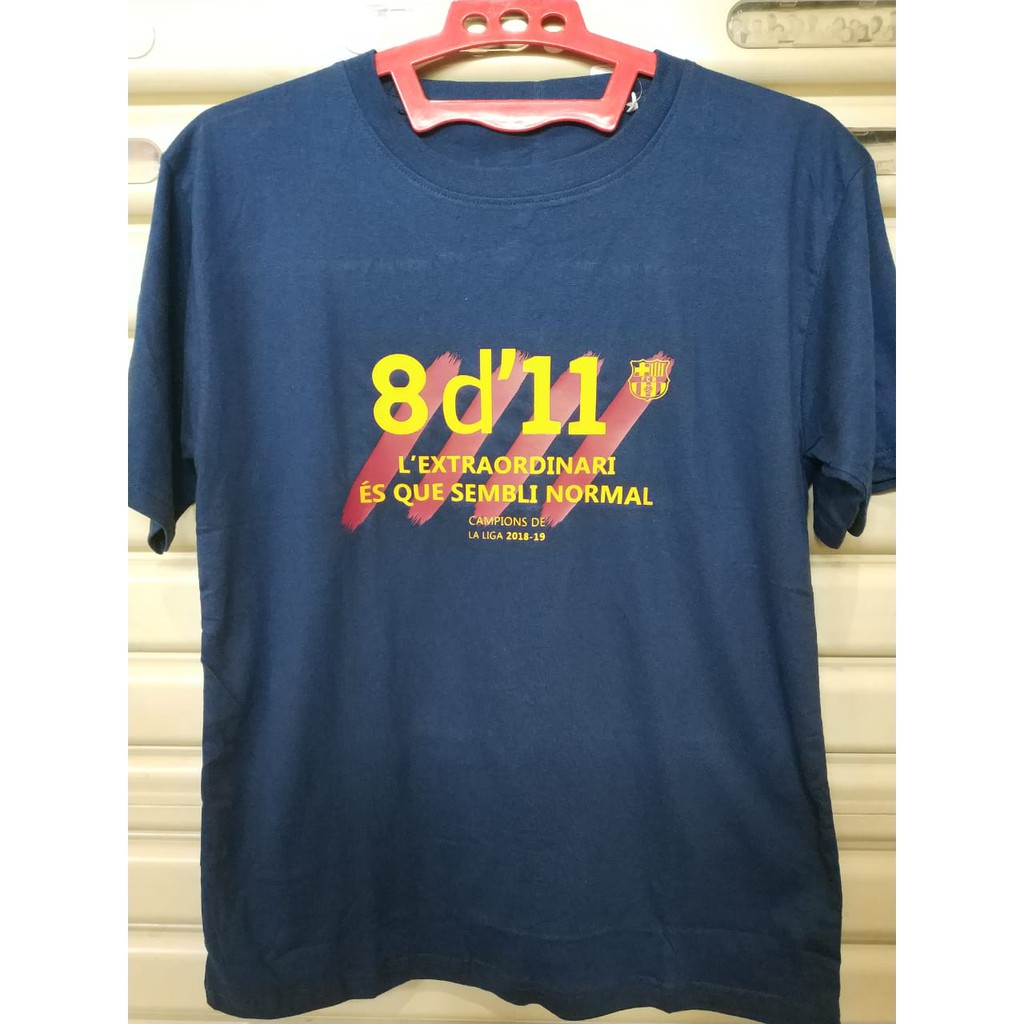 KAOS BARCELONA CHAMPION BARCA CHAMPION la LIGA 2019 COMBED 30S