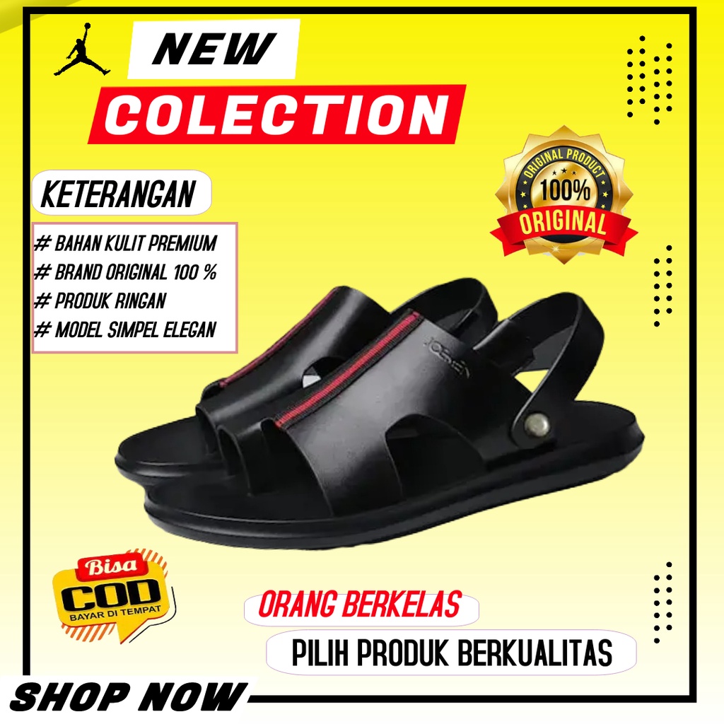 SEPATU SANDAL SENDAL ORIGINAL TERBARU 2022 POLOS Kulit TALI GESPER GUNUNG SLOOP FLIPFLOP SADAL GLADI