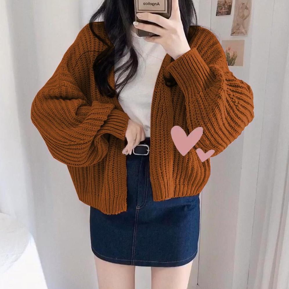 IRN.421938 ‣ TFS - Cardigan Outer Rajut Hazel Oversize Bigsize OOTD Jumbo Premium / Sweater Rajut / 