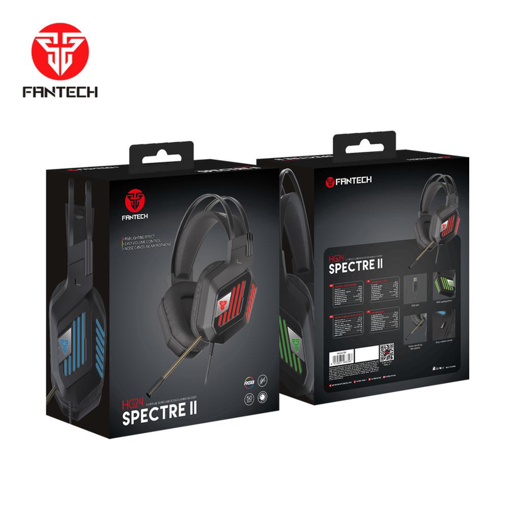 HEADSET GAMING FANTECH HG-24 SPECTRE 7.1 Virtual Sound