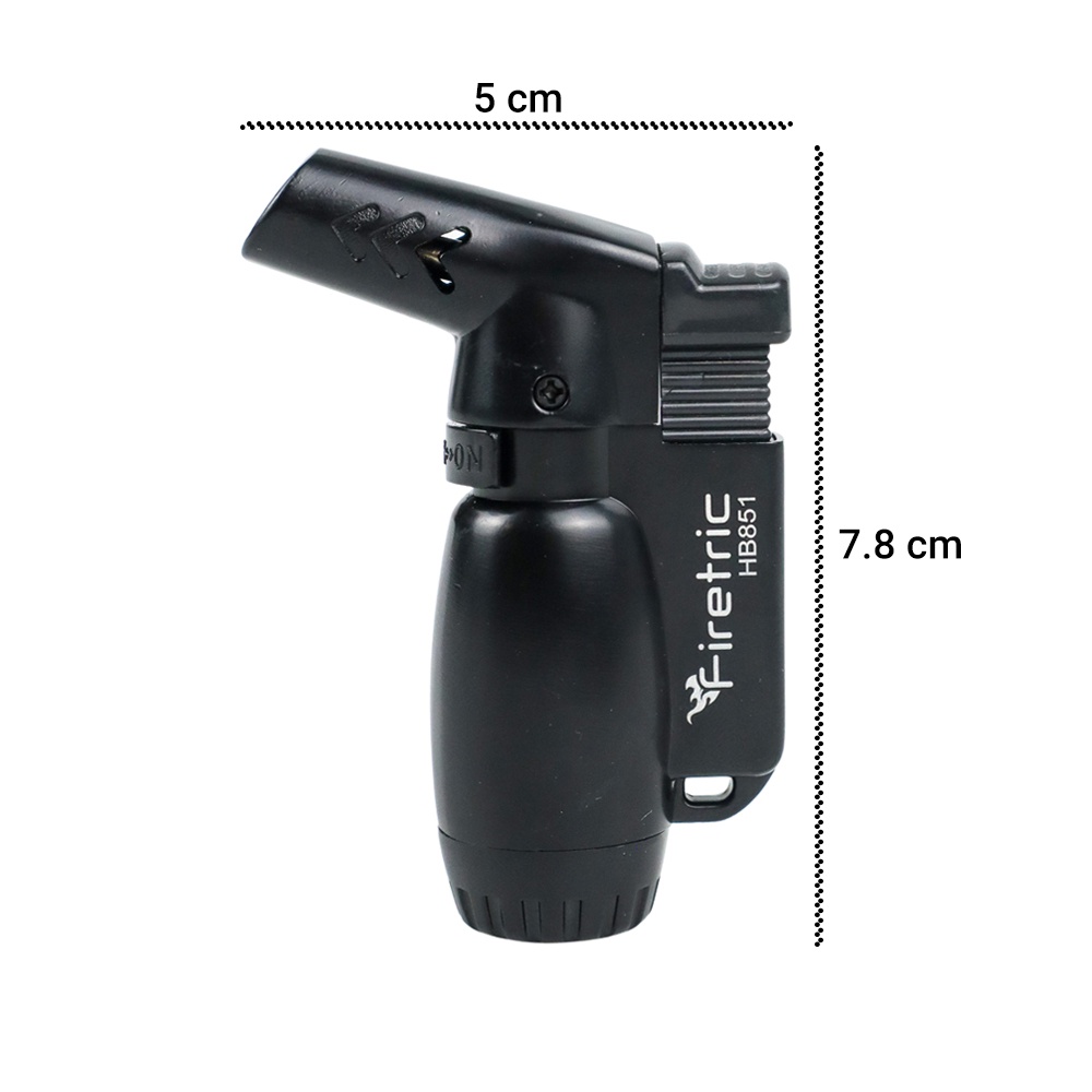 [KOREK GAS] - Firetric Korek Api Gas Butane Torch Jet Windproof - HB851 - Black