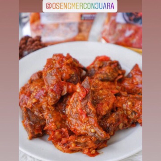 

Oseng Mercon Daging Tetelan 250gr omj
