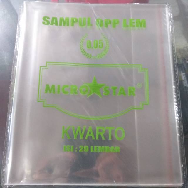 

SAMPUL BUKU PLASTIK MICRO STAR UKURAN KWARTO 0.05
