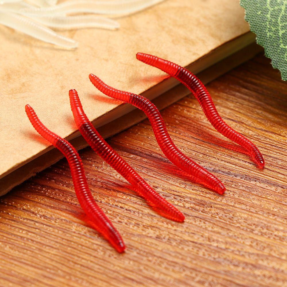 TOP 50 /100pcs Umpan Pancing Silikon Buatan Umpan Bass Ikan Gurame Bau Amis Manusia Hidup