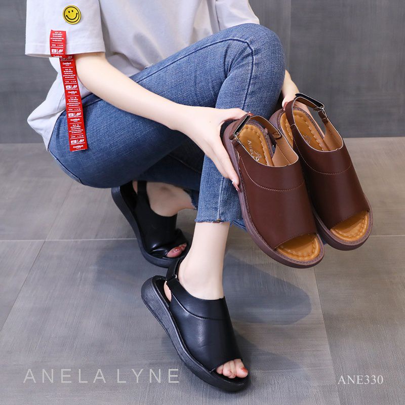 ANELA LYNE SANDAL SLOP WEDGES SEANNA ANE330 ORIGINAL