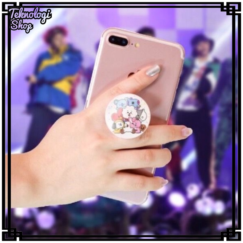 POP SOCKET BTS BT21 KPOP Akrilik / Phone Holder Grip Popsocket