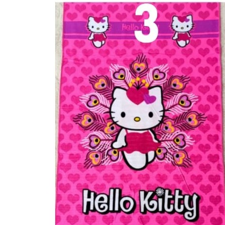 Promo Handuk Karakter Anak 70x140 Daya Serap Tinggi-03 hello kitty pink