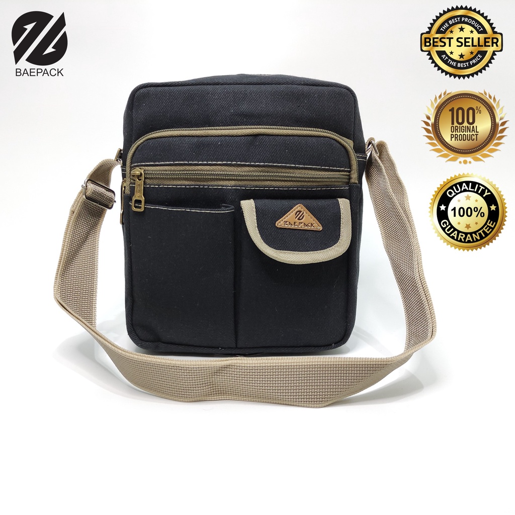 Tas Selempang Premium Luzio Cokelat Tua Baepack / Tas Selempang Pria dan wanita