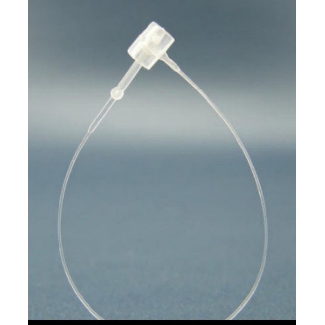 Gantungan label merk lock pin plastik