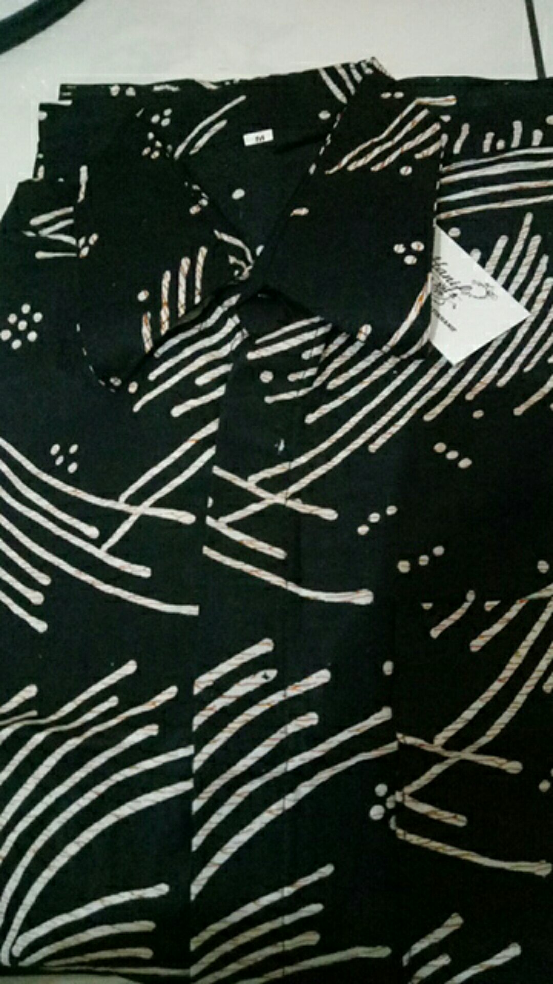 [baju Batik Cowok] Lengan Pendek Motif Hitaman Kemeja Batik Pekalongan Cowok Motif Batik Laki Laki