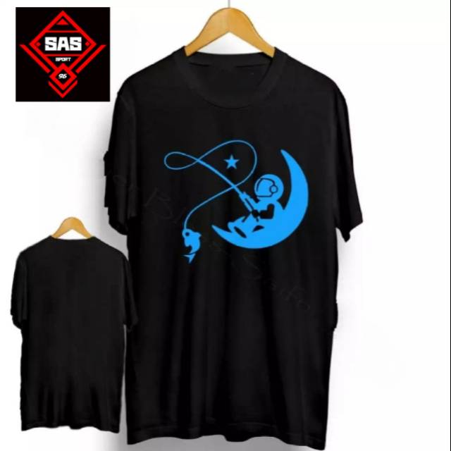 Kaos astronot mancing / kaos mancing mania / kaos tukang mancing
