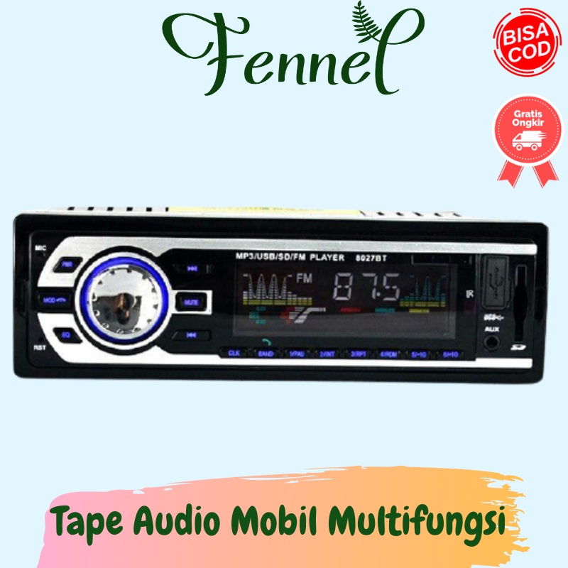 Tape Audio Mobil Multifungsi Bluetooth USB MP3 FM Radio AMPrime