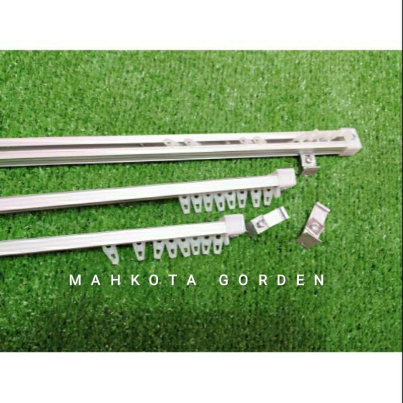 Jual Rel Kotak Tiang Penyangga Gorden Tipis Full Set Shopee Indonesia