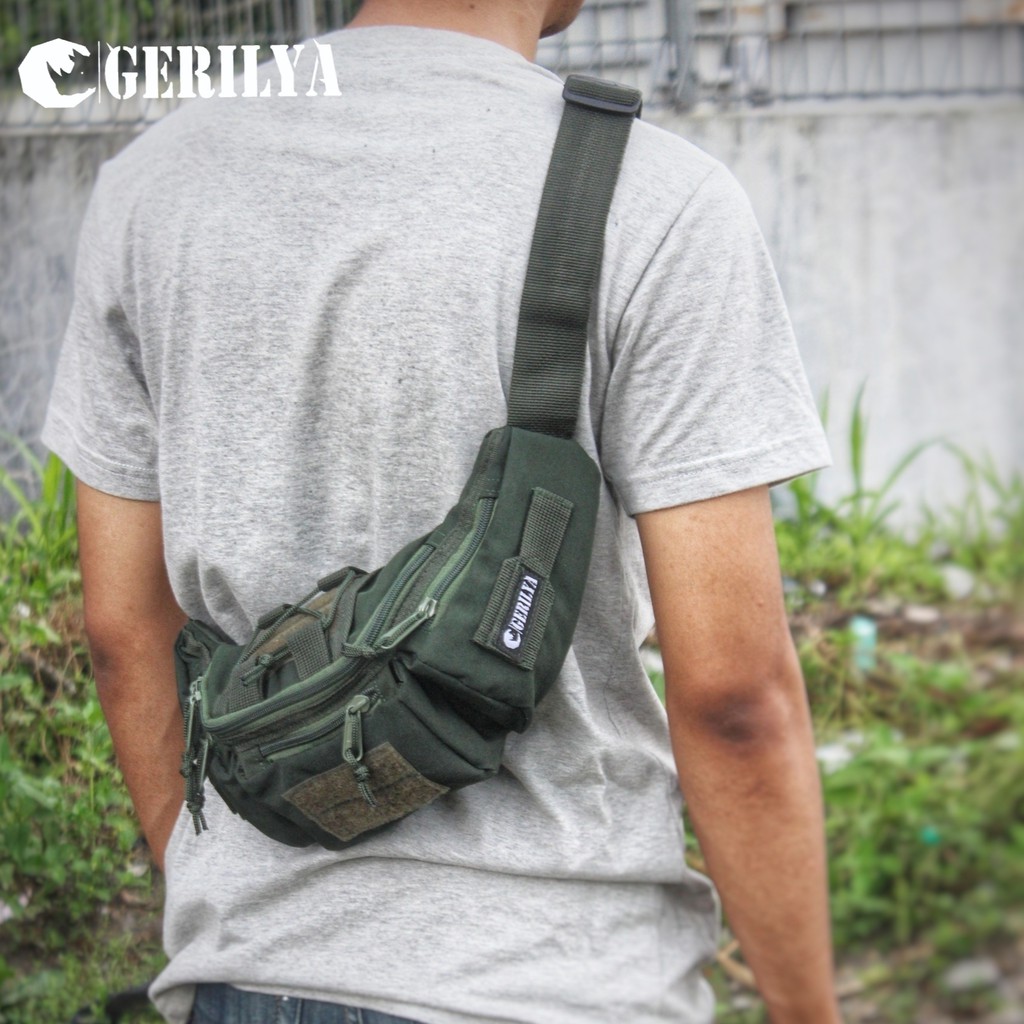 Waistbag/waistbag pria/waistbag tactical army/tas selempang army