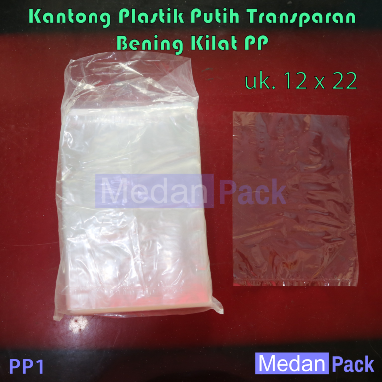 Kantong Plastik Bening PP 12 x 22 cm per kg