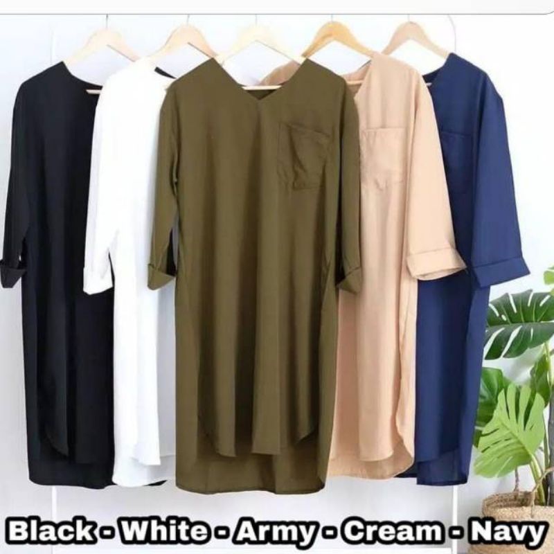 Deffa shirt atasan wanita fashion muslim remaja