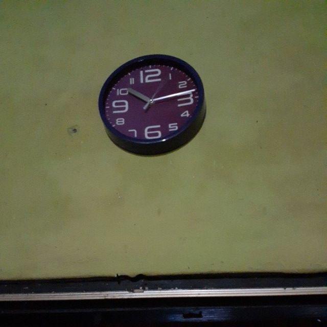 Termurah Jam Dinding Tempel Wall Clock Polos Warna Murah (random)